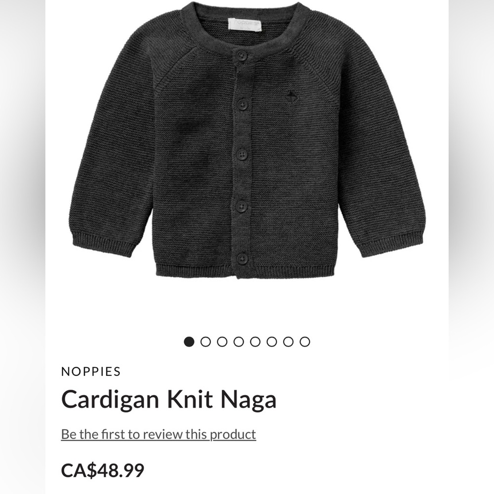 Noppies Black Knit Cardigan for Kids